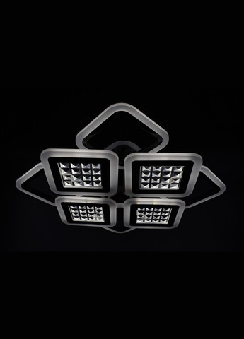 Люстра світлодіодна стельова LED світильник для квартири на стелю лед з пультом 26121 Чорний 11х54х62 см. Sunnysky (364765871)