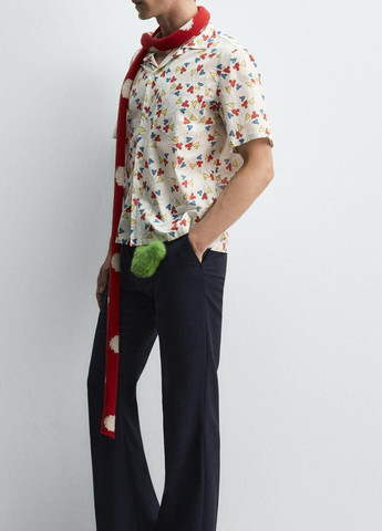 Белая рубашка мультикам Zara