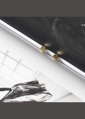 Золотые серьги-пусеты Кружочки с05559 Oniks (264022864)