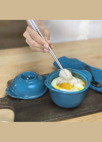 Форма порційна для приготування/подавання яєць із підставкою 0.3 л Clay (028409) Emile Henry (299396112)