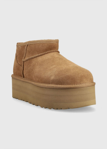 Замшевые Угги UGG Classic Ultra Mini Platform Boot Chestnut No Brand (319348475)