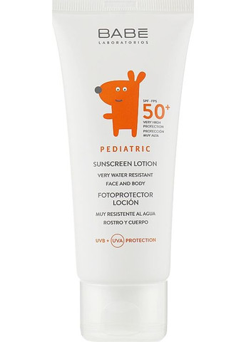 Дитячий сонцезахисний лосьйон для обличчя та тіла SPF 50+ 100ml (122463-20994) Babe Laboratorios (368630890)