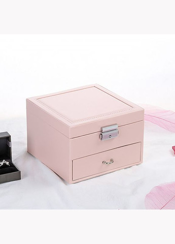 Скринька SP-01143 для прикрас і ювелірних виробів дворівнева з дзеркалом Pink 4 шт. Casegrace (352013140)