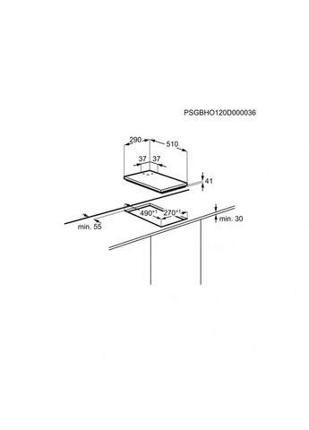 Варильна поверхня газова EGG3322NVX Electrolux (314976964)