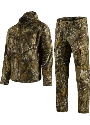 Комбинированный демисезонный костюм talker poplin камуфляж лес Camotec