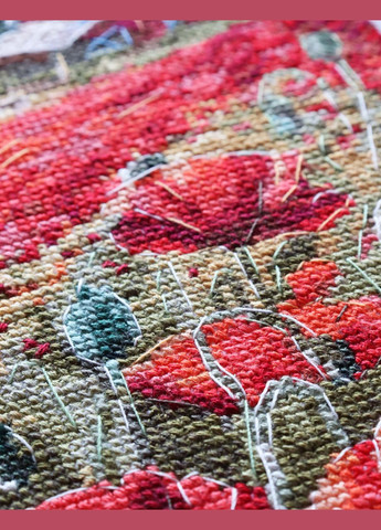 Набор для вышивки крестом Маки на закате Abris Art (339116956)