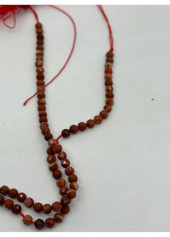 Червона яшма на нитці без застібки 3 мм 40 см Червоний No Brand (363829947)