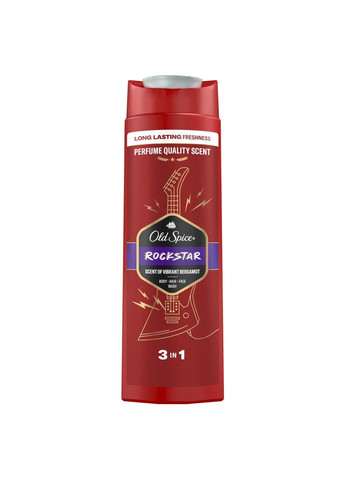 Гель для душу + шампунь 3-в-1 Rockstar 400 мл Old Spice (304559053)