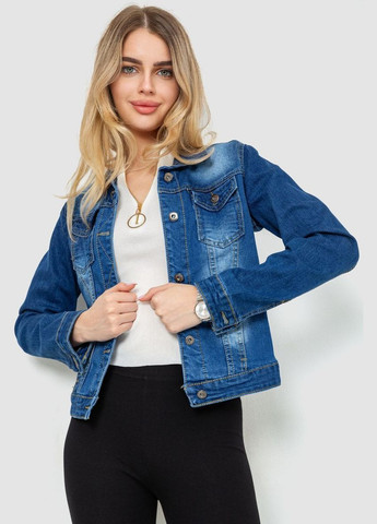 Синя демісезонна джинсовая куртка женская Ager 129RL006