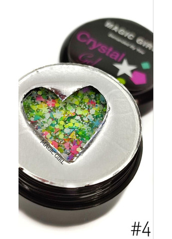 Гель для покрытия и дизайна ногтей Crystal Микс #4 - 5мл Magic Girl (303635678)