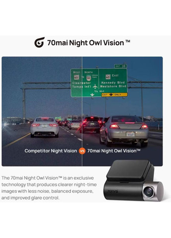 Автомобильный видеорегистратор Dash Cam A510 70Mai (362211911)