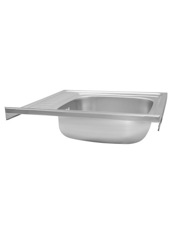 Кухонна мийка з нержавіючої сталі з глибокою чашею квадратна AISI 201 D6060L-16-06N WAL (340276365)