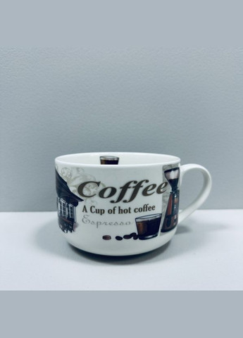 Чашка фарфоровая "Coffee" 700 мл 12.8*9 см XXL 3187 S&T (317343182)