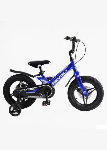 Велосипед REVOLT двоколісний 14 дюймів із додатковими колесами Синій (MG-14015) Corso (316259350)