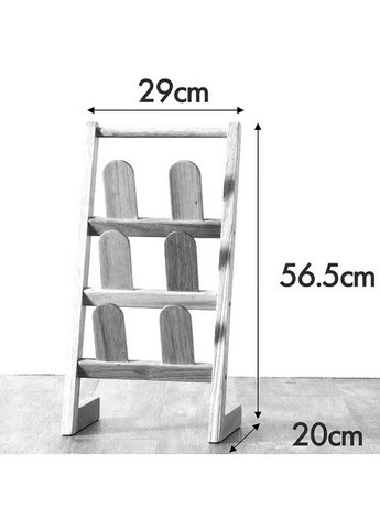 Тапочница из дерева Шанзи 3 мускат (ТПЧ-304207) No Brand (327845443)