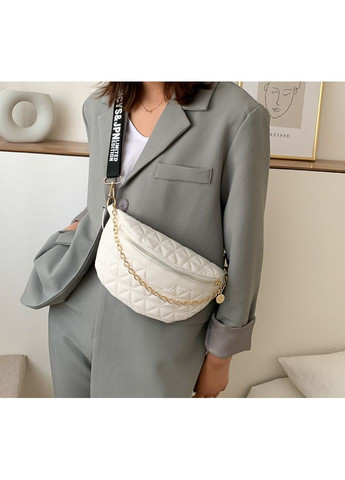 Міні сумка клатч жіноча біла з еко-шкіри через плече ProDobro (363259822)