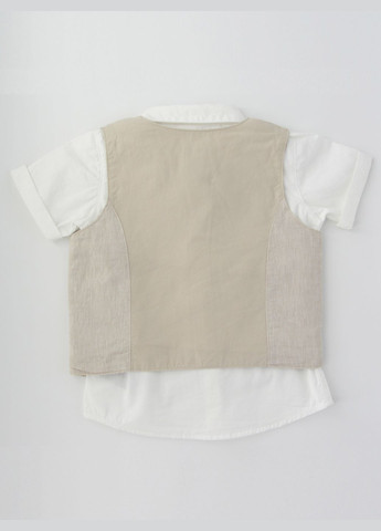 Белый летний комплект (рубашка, жилет) H&M