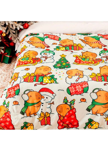 Плед флис Капибарки и снеговики 150x200 см Love You (369621727)