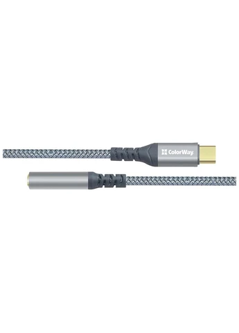 Перехідник USB-C to 3.5mm F 0.14m gray (CW-AD-CJ) Colorway (382075178)