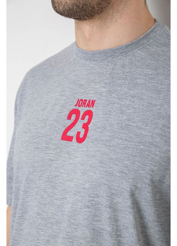 Серая футболка мужская с принтом,, 244r7024 Andi