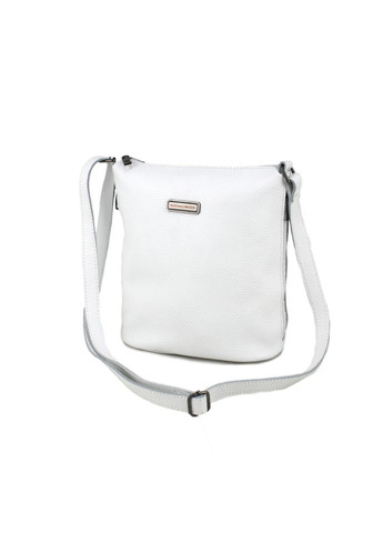 Жіноча сумка-планшет з натуральної шкіри 878030 біла Borsacomoda (296660845)