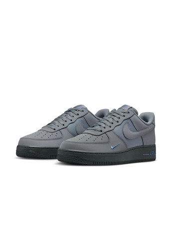 Серые демисезонные мужские кроссовки air force 1 '07 lv8 'smoke grey' оригинал Nike