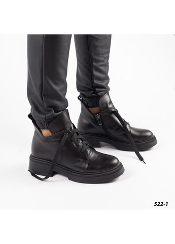 Шкіряні напівчоботи No Brand (363173502)