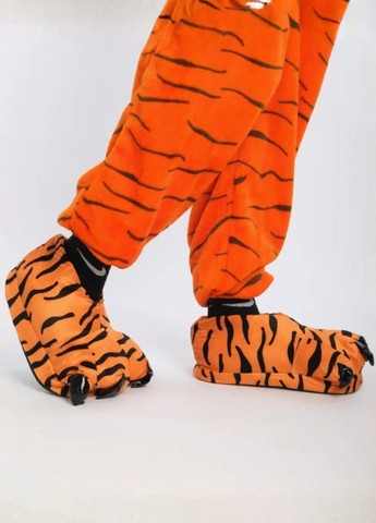 Плюшеві дитячі капці лапи з антиковзкою підошвою тигр My Kigu (366874060)