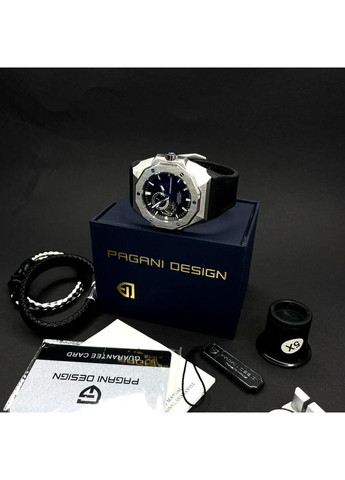 Чоловічий годинник Pagani Design YS010 Silver-Black PD (356173347)
