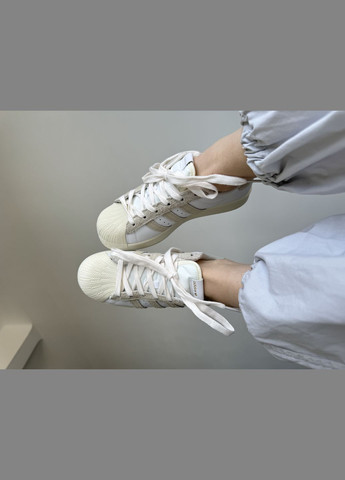Кросівки жіночі Adidas Superstar beige | Адідас Суперстар бежеві No Brand бежеві демісезони (316506711)