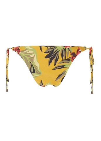 Жовтий літній купальник бікіні з квітковим принтом No Brand