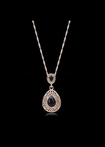 Ювелирный черный кулон на цепи, 2104-2 Fashion Jewelry (336950211)