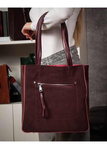 Замшева жіноча сумка 8773-220 bordo Alex Rai (366092194)