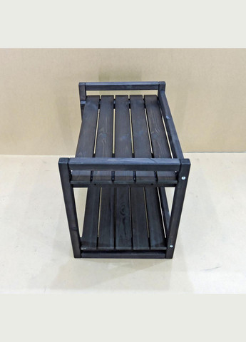 Этажерка разборная из дерева Бристоль 2 венге (МЕБ-000226) No Brand (327845127)