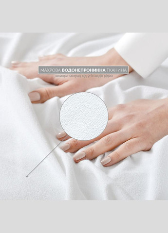 Наматрацник непромокальний 120х200х23 см аква стоп захисний натяжний з гумкою по периметру бавовна IDEIA (367727581)
