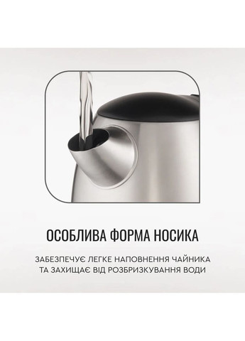 Електрочайник Express 2 1.7л, нерж. сталь, сірий Tefal (360604885)