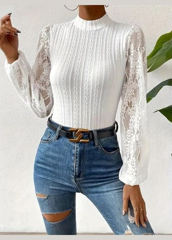 Боди с кружевными рукавами, размер (арт. 339) No Brand (350886146)