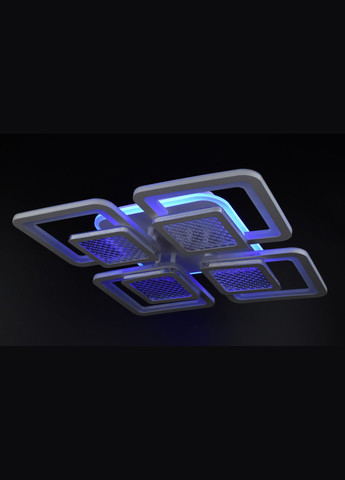 Люстра светодиодная потолочная LED светильник для квартиры на потолок лэд с пультом 26039 Белый 9х42х42 см. Sunnysky (364755584)