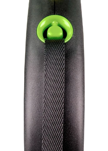 Поводок-рулетка Black Design S лента 5 м Зеленый (4000498033920) Flexi (322327783)