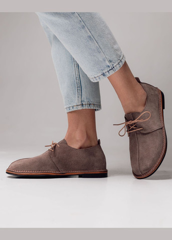 Krula Туфли женские визон замша темно-бежевый з натуральная замша, украина — всесезон (321984312)