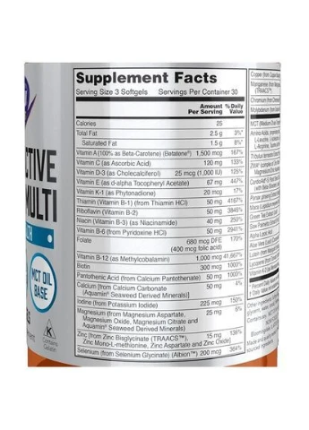 Витаминно-минеральный комплекс Men's Active Sports Multi 90 Softgels (000003158) Now Foods (387630708)