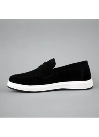 Лофери чоловічі замшеві чорні демісезонні класичні Seli 4S Shoes (395642681)
