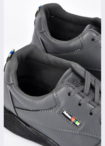 Серые демисезонные кроссовки мужские серого цвета на шнуровке Let's Shop