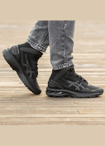 Черные зимние кроссовки зимние мужские asics gel-kayano 27 boot winter black gore-tex | асикс гель-каяно 27 черные No Brand