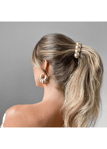 Шпилька автомат для волосся золотиста 7.5 см Barrette Fashion Jewelry (368772145)