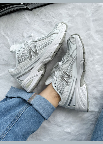 Белые демисезонные кроссовки мужские и женские new balance 740v2 white grey | нью беланс 740 белые No Brand