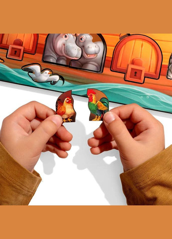 Развивающий пазл-вкладыш "Ноев ковчег" PSD275 с фоном No Brand (330601768)