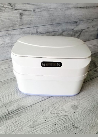 Відро для сміття сенсорне складане з кришкою 8 л сміттєвий кошик силіконовий датчиком для кухні No Brand (348118939)