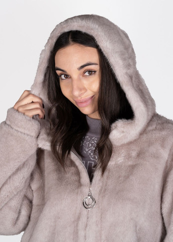 Сіра зимня шуба жіноча 345023 Power