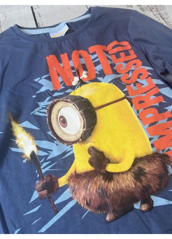 Лонгслив детский на мальчика Синий (1788) Minions (400682232)